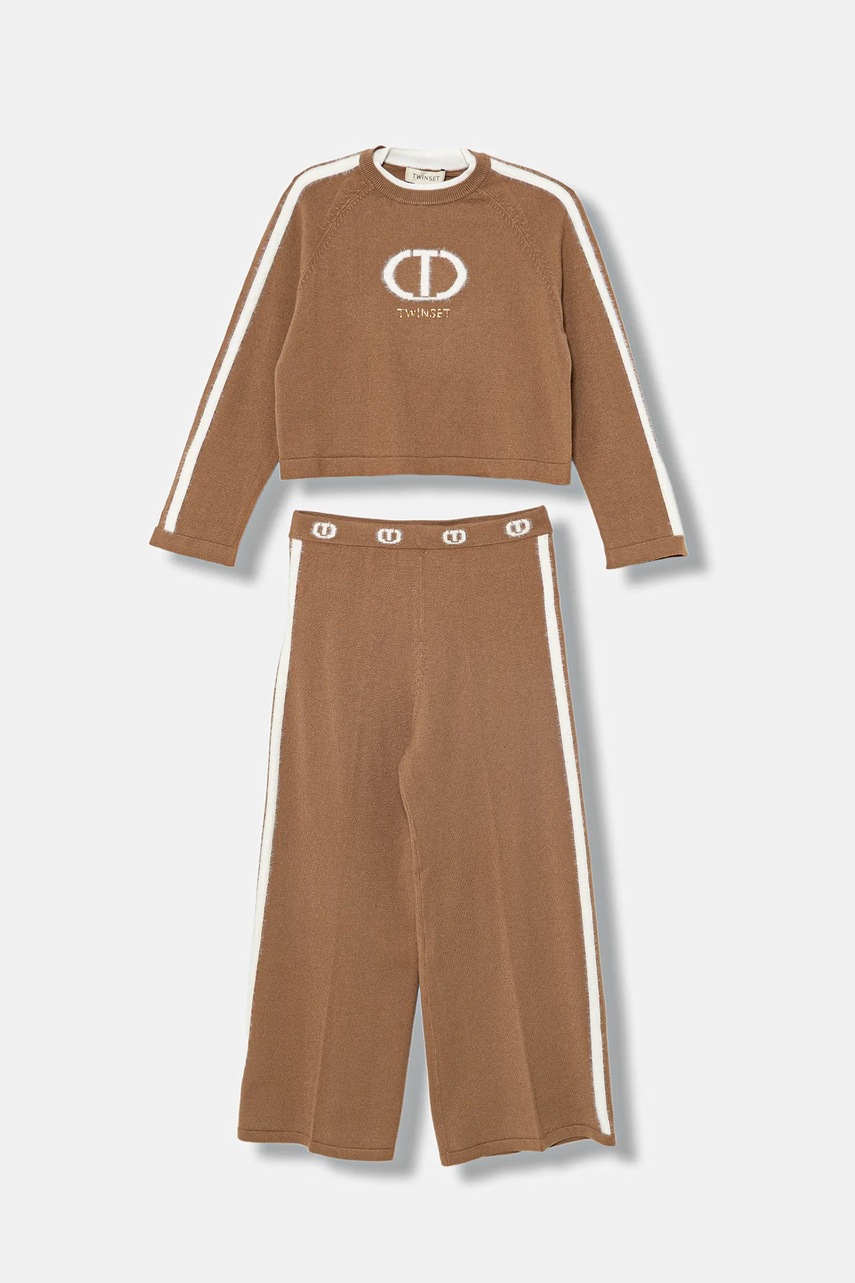 Levně Dětská souprava Twinset béžová barva, 252GJ301A