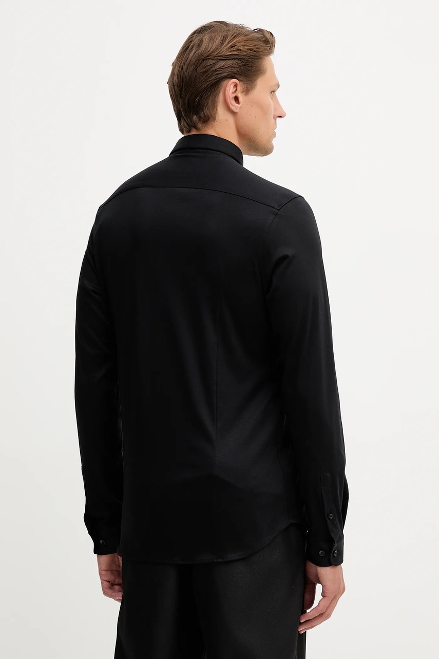 Βαμβακερό πουκάμισο Mos Mosh MARCO ανδρικό, χρώμα: μαύρο, 500940 φωτογραφία