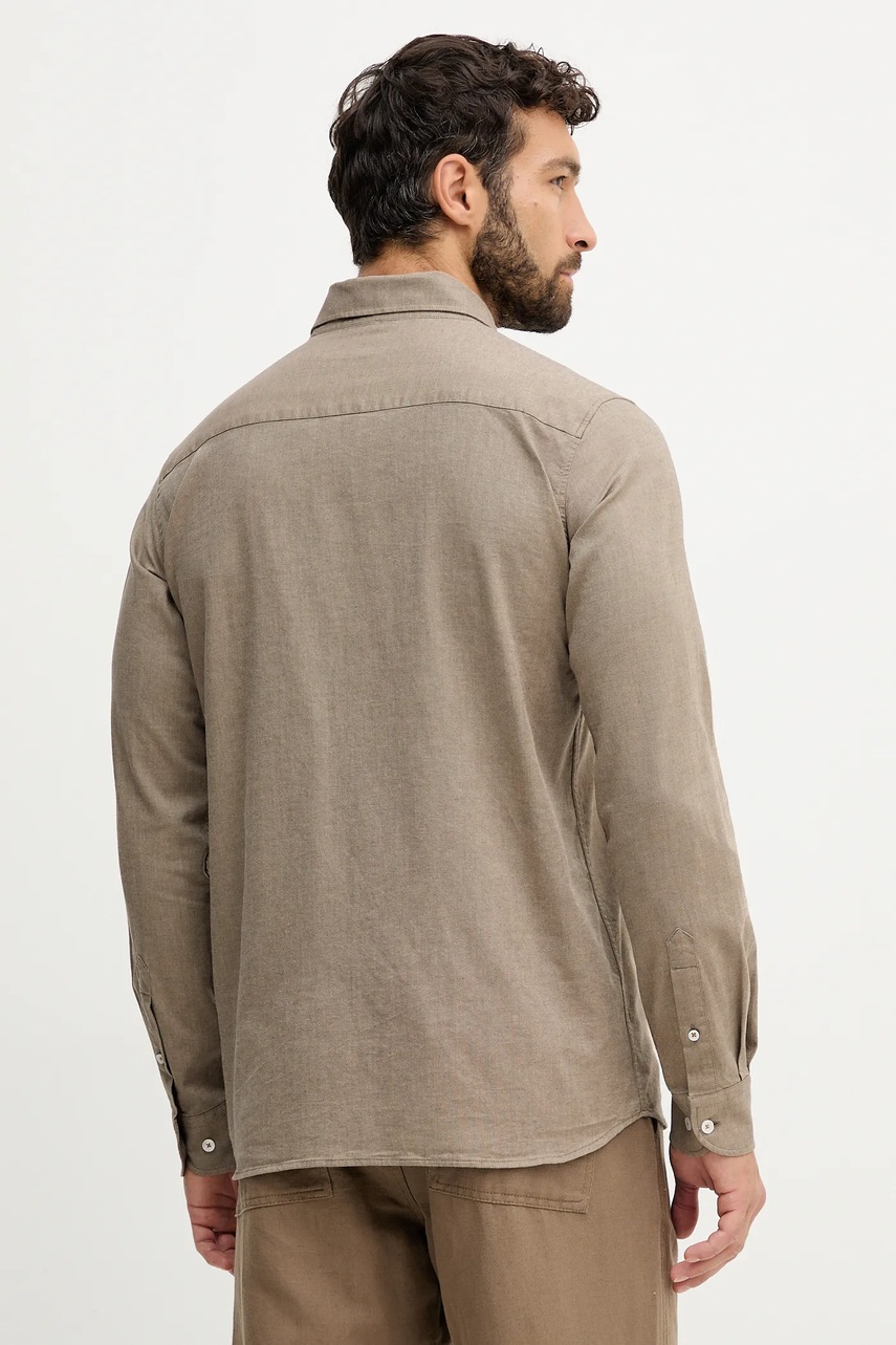 Πουκάμισο Mos Mosh MARCO χρώμα: καφέ, 508090 φωτογραφία
