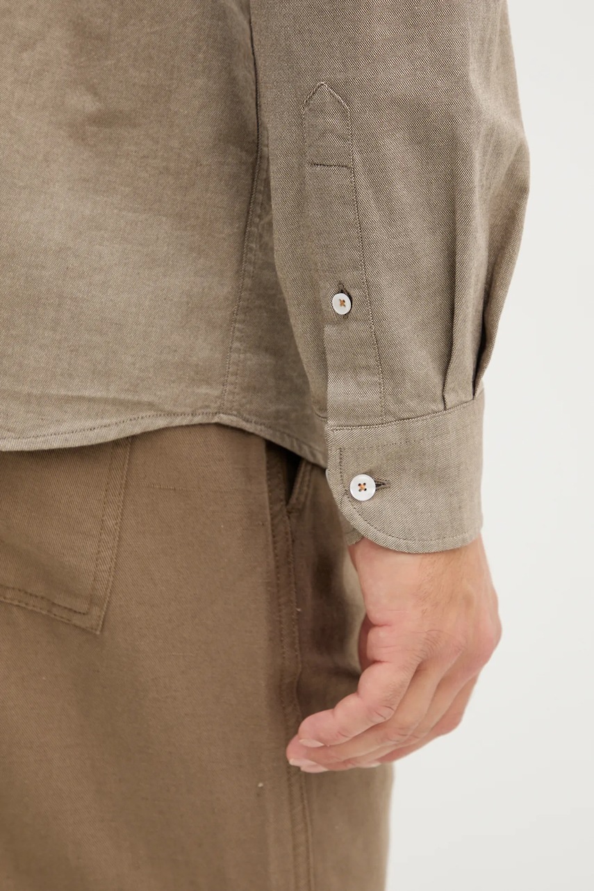 Πουκάμισο Mos Mosh MARCO χρώμα: καφέ, 508090 φωτογραφία