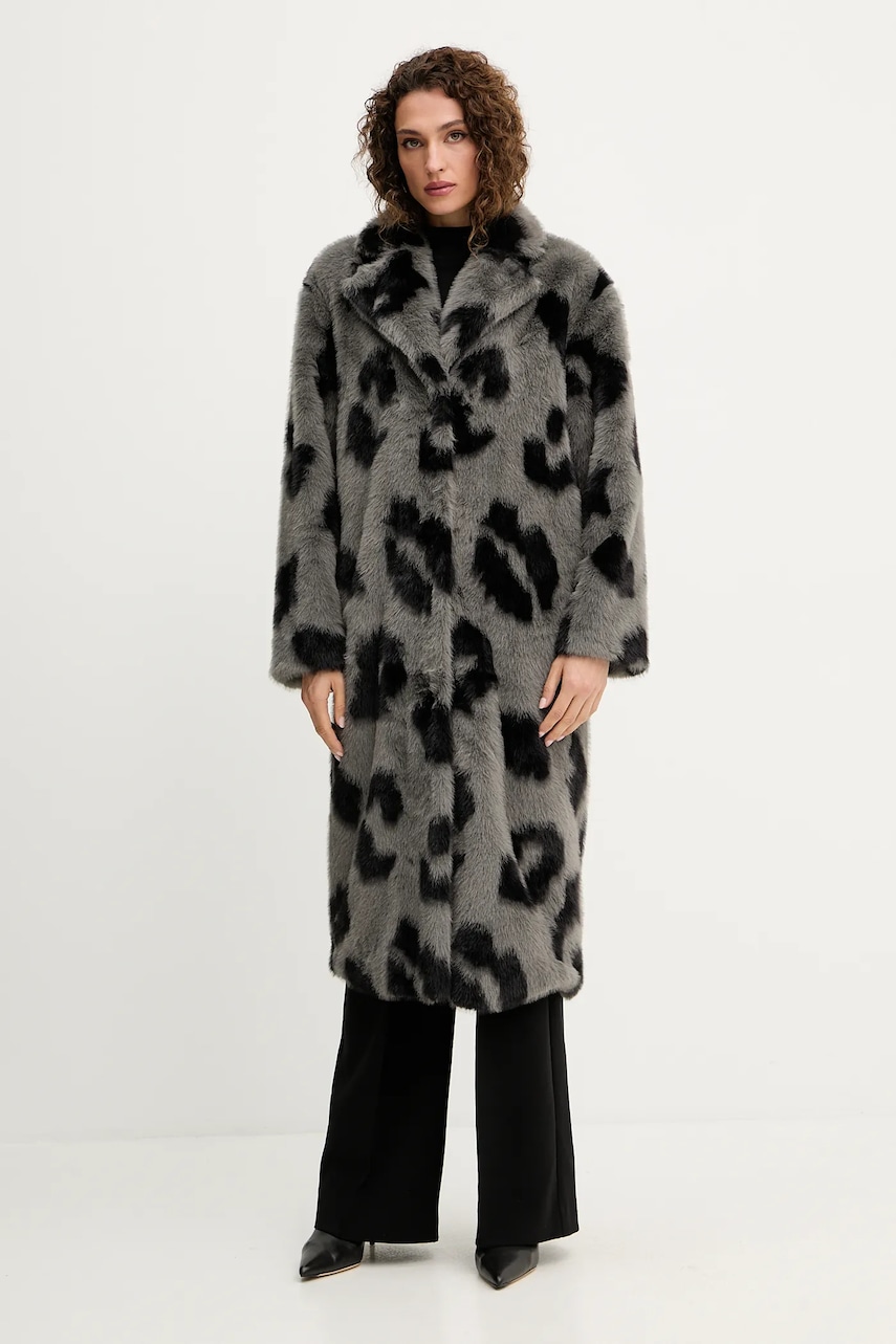 Silvian Heach palton LEMOS culoarea gri, GPA25490PL