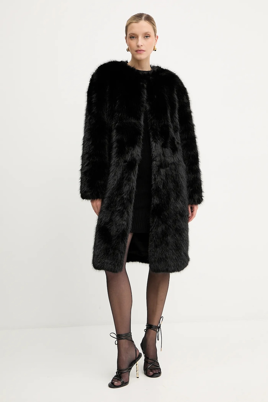Silvian Heach palton ANAITZ culoarea negru, GPA25347PL