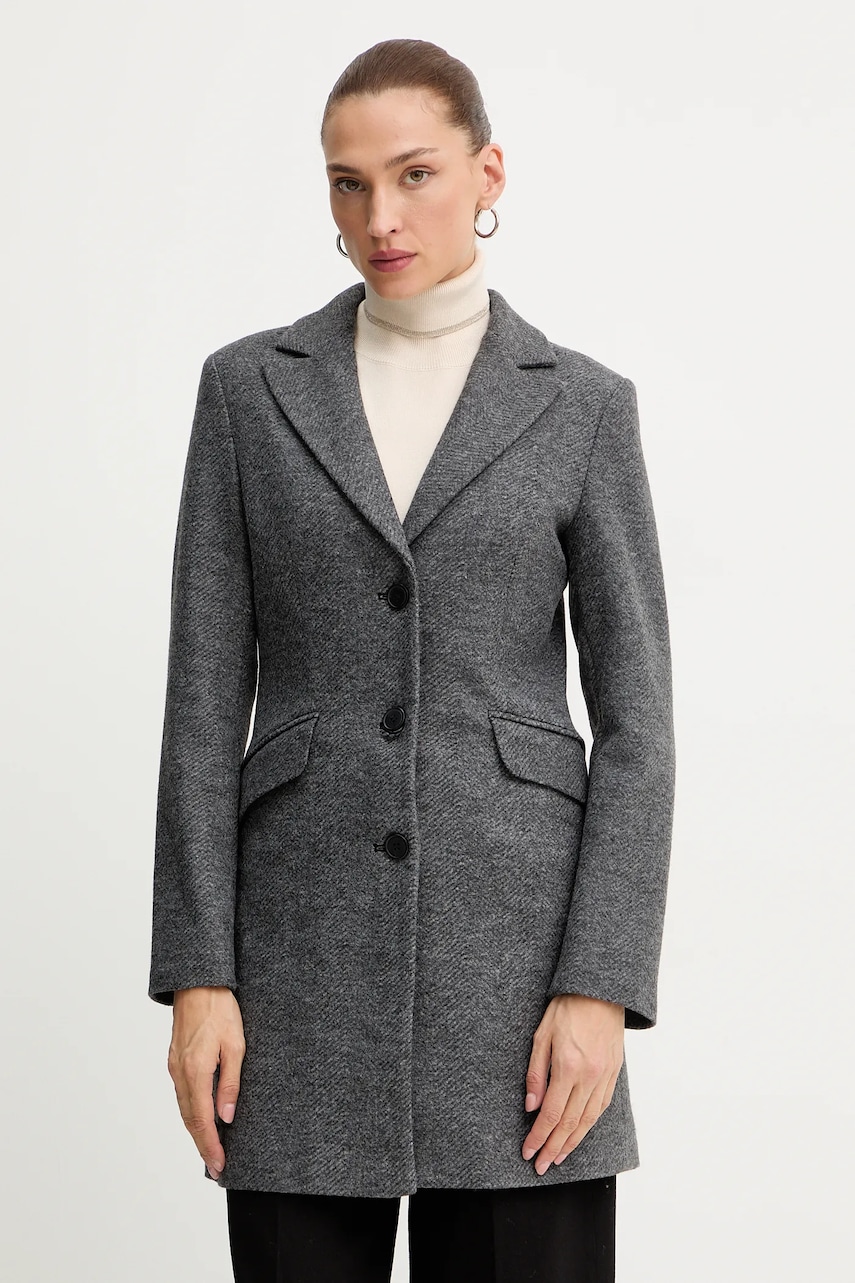 Silvian Heach palton ALCEDO culoarea gri, GPA25012CP