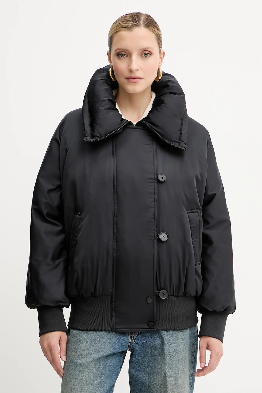 Liviana Conti geacă de puf culoarea negru, de iarna, oversize, F5WW10