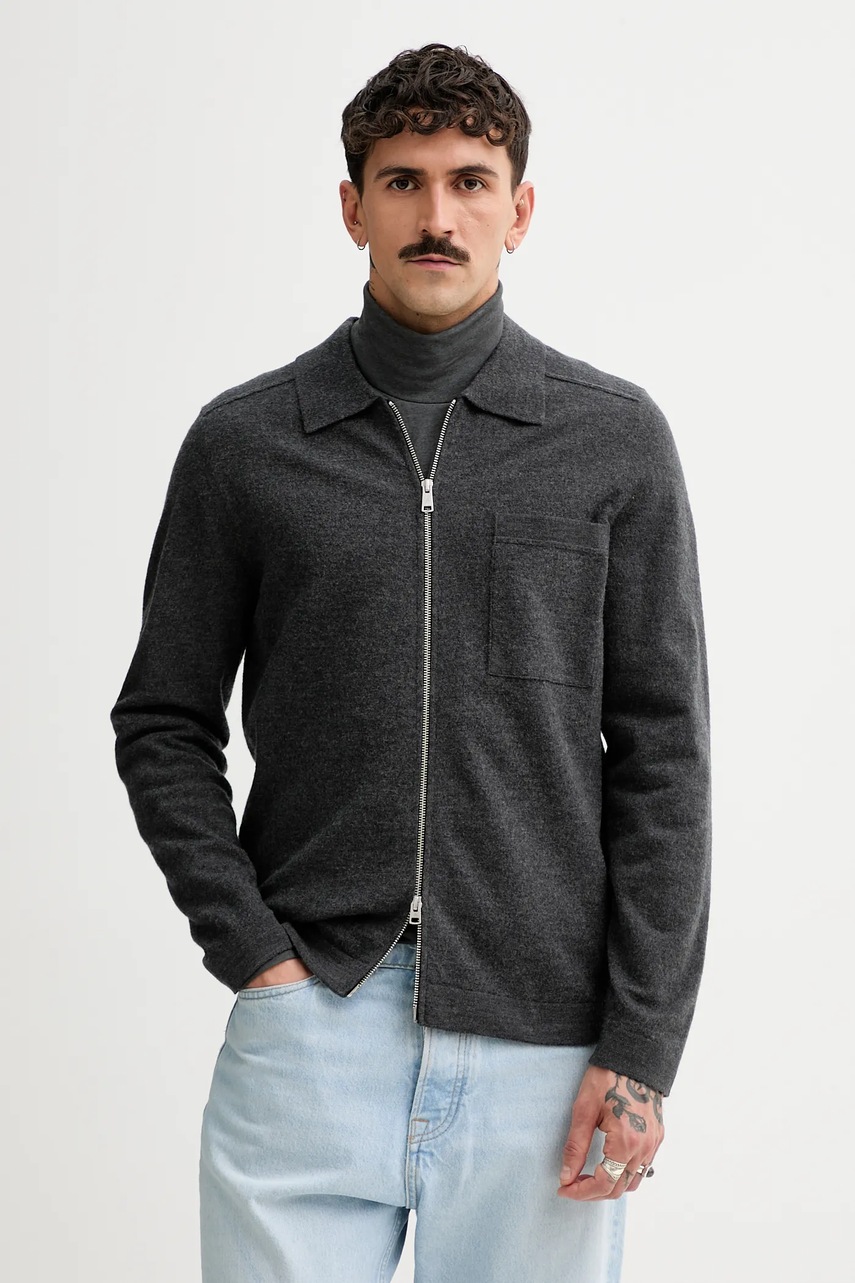 Marc O\'Polo cardigan din amestec de lână culoarea gri, 530515361154