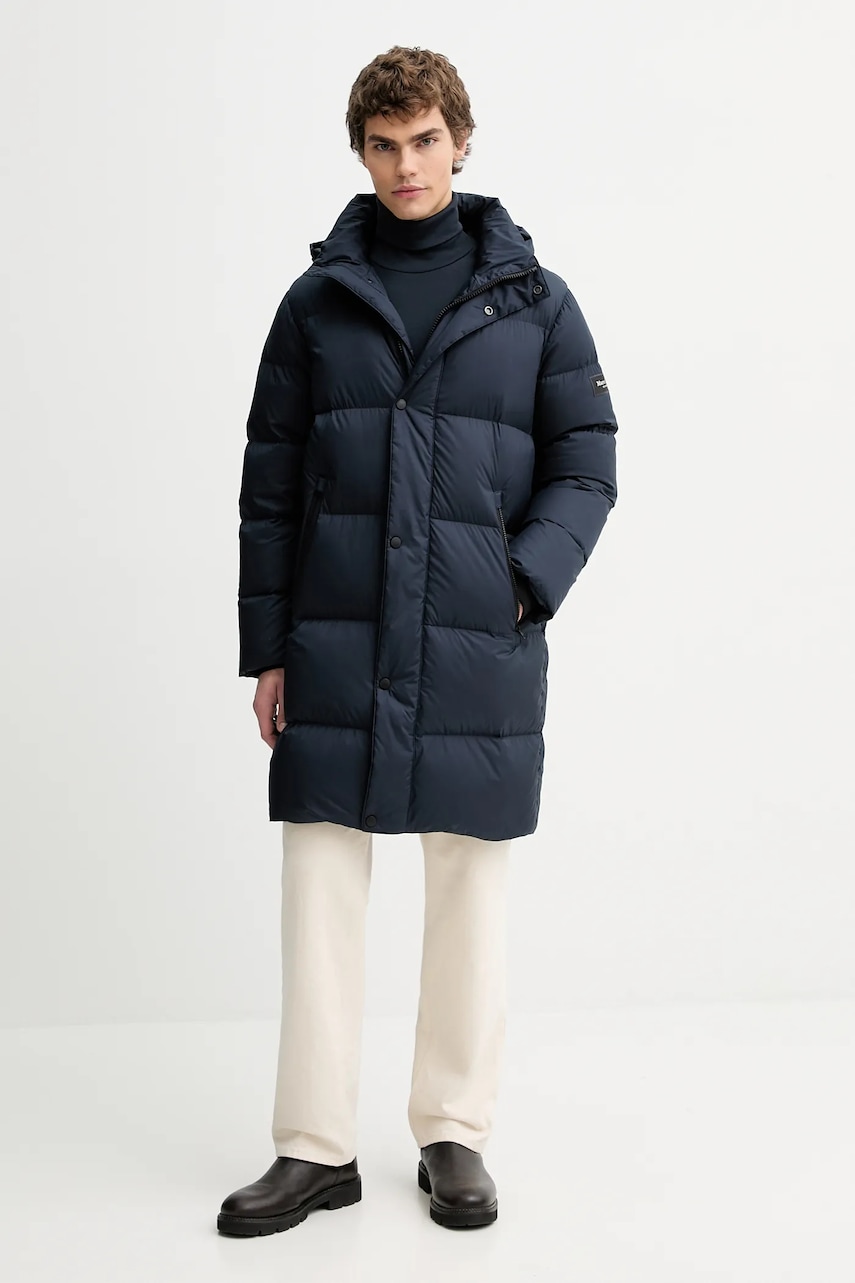 Marc O'Polo geacă de puf culoarea bleumarin, de iarnă, 531092670456