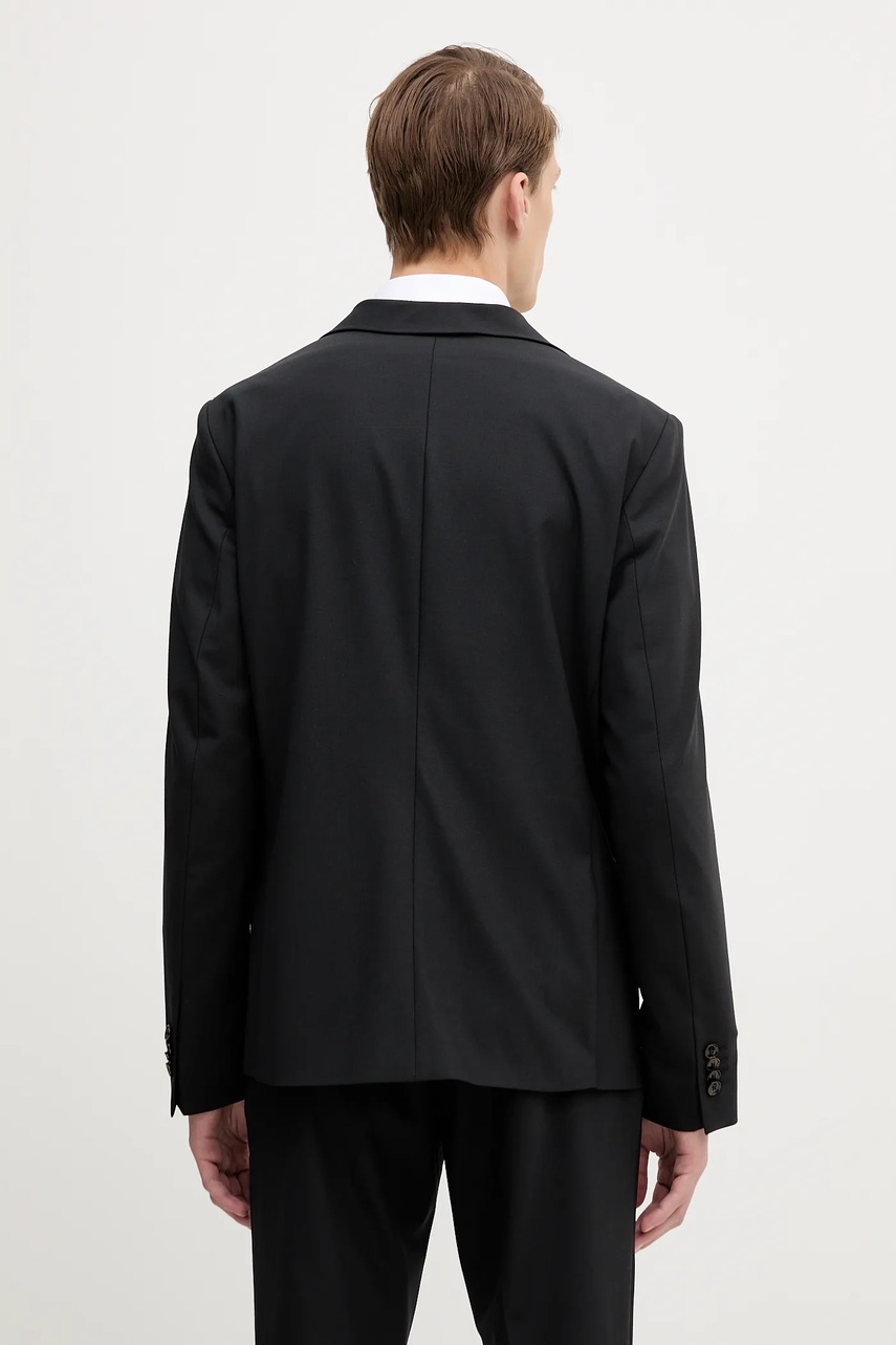 Μπλέιζερ με μίγμα μαλλιού Mos Mosh JAMES ανδρικό, χρώμα: μαύρο, 508670 φωτογραφία