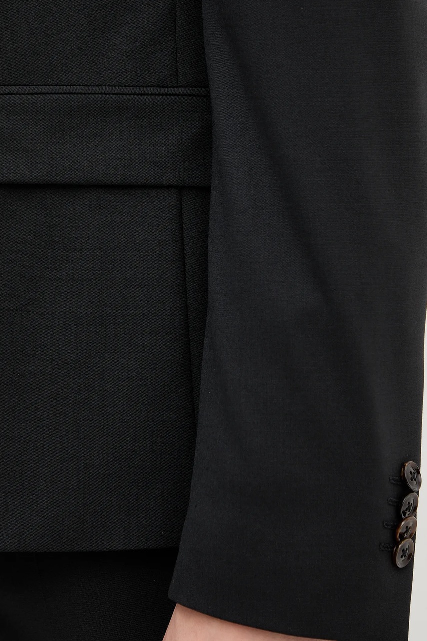 Μπλέιζερ με μίγμα μαλλιού Mos Mosh JAMES ανδρικό, χρώμα: μαύρο, 508670 φωτογραφία