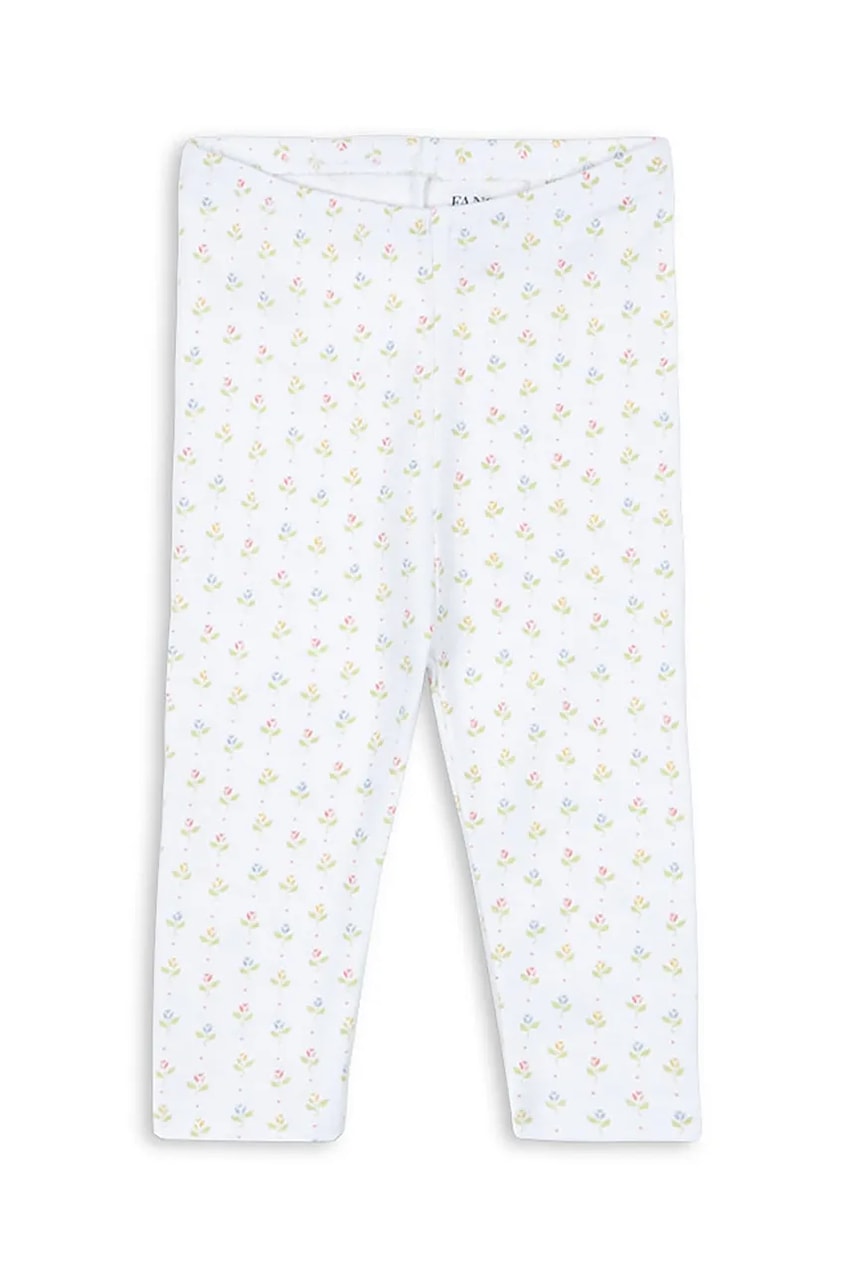 Fanga Fontana leggins din bumbac pentru bebeluși FIO PANTS OCS culoarea alb, FA100055