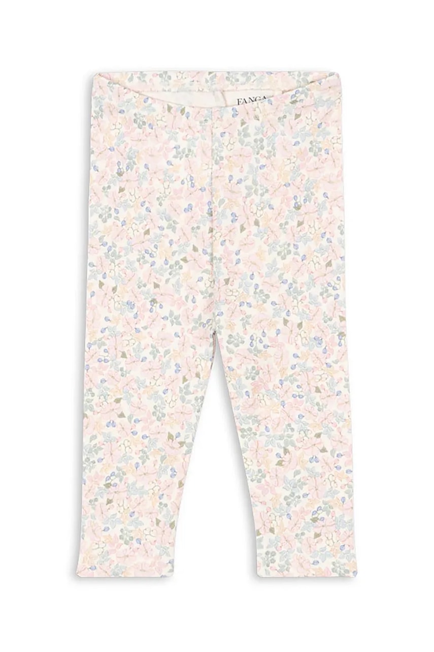 Fanga Fontana leggins din bumbac pentru bebeluși FIO PANTS OCS culoarea bej, FA100055