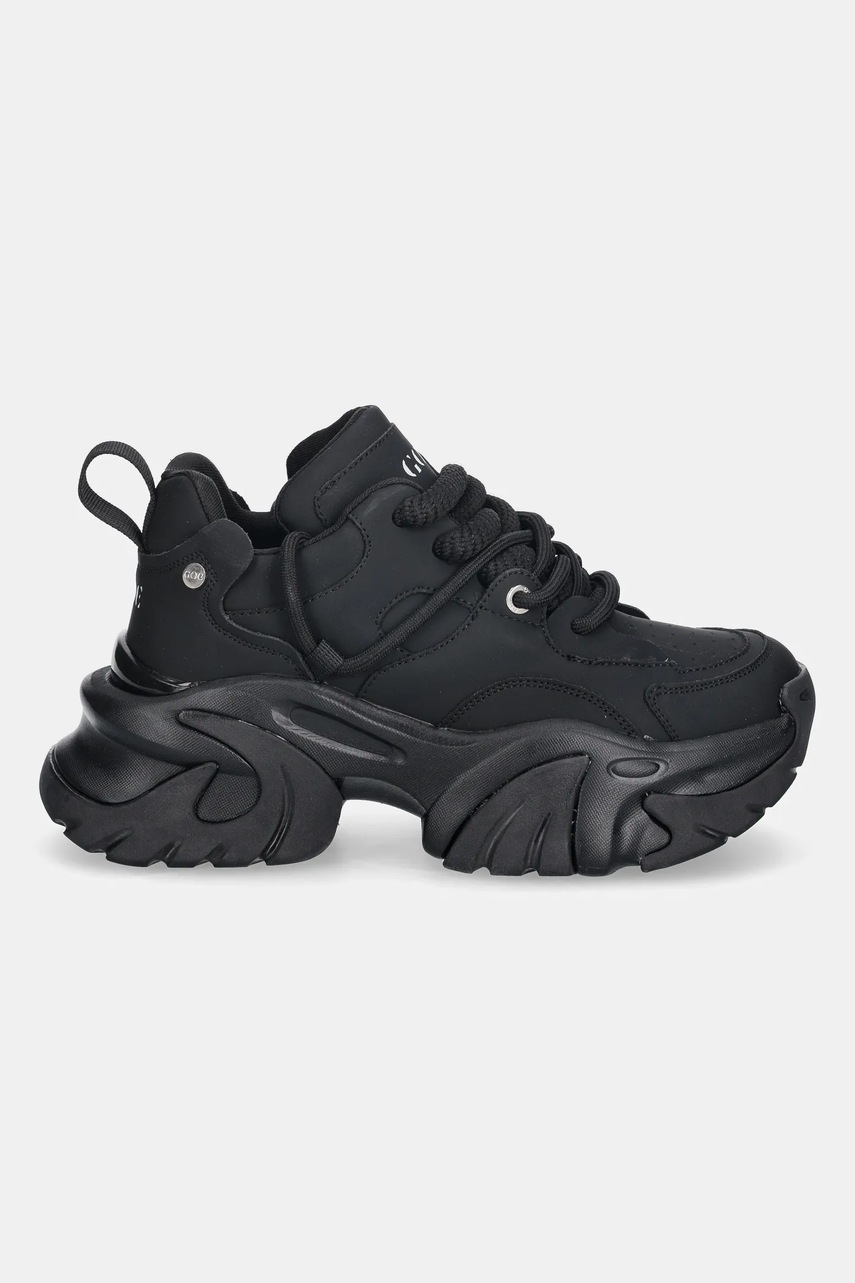 Кожаные кроссовки GOE SS2N4008 цвет чёрный SS2N4008 BLACK