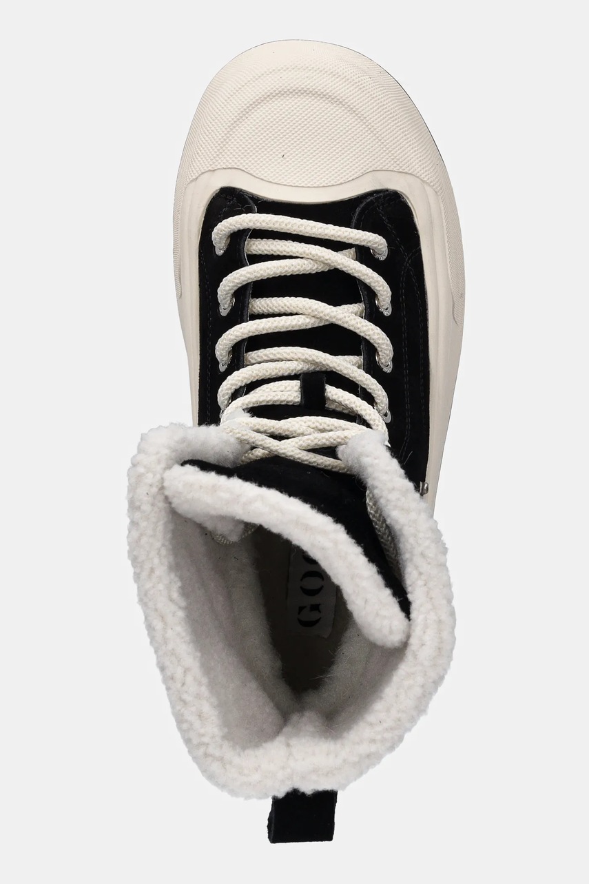 Σουέντ αθλητικά παπούτσια GOE χρώμα: μαύρο, SS2N4049 BLACK φωτογραφία