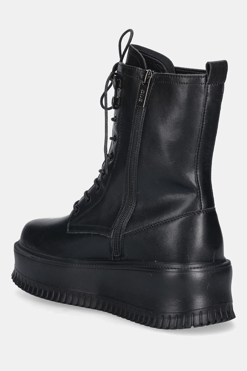 Δερμάτινες μπότες GOE γυναικείες, χρώμα: μαύρο, SS2N4128 BLACK φωτογραφία