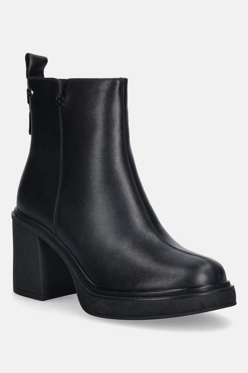 GOE cizme de piele culoarea negru, cu toc drept, SS2N4154 BLACK