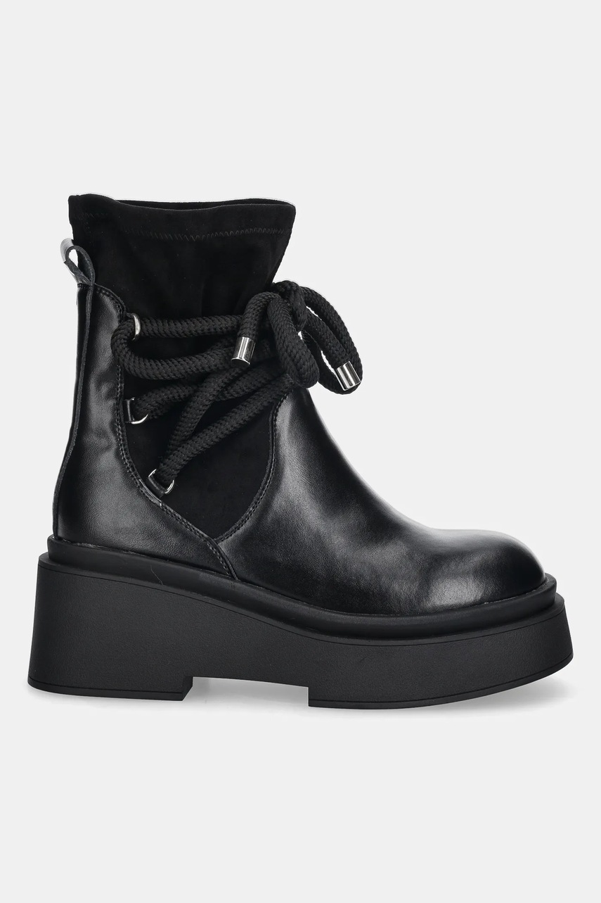 Полусапожки GOE цвет чёрный на плоском ходу SS2N4132 BLACK