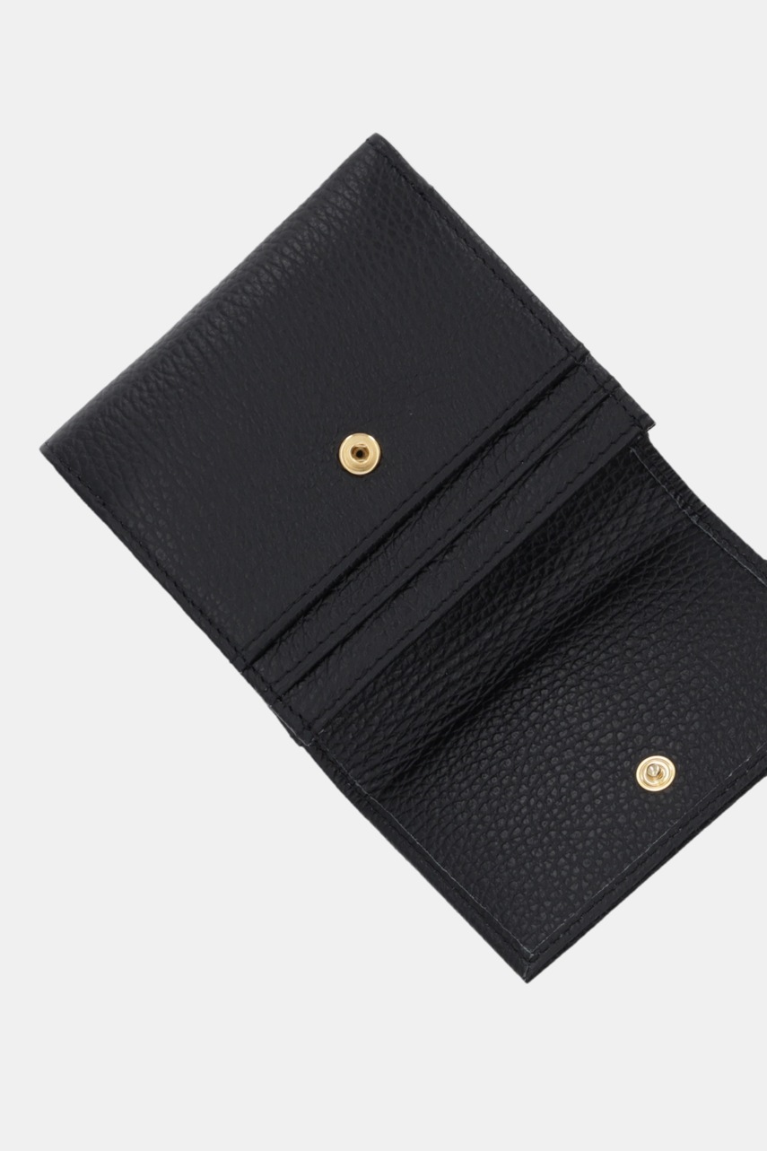 Δερμάτινο πορτοφόλι Liviana Conti χρώμα: μαύρο, A5WB53 φωτογραφία