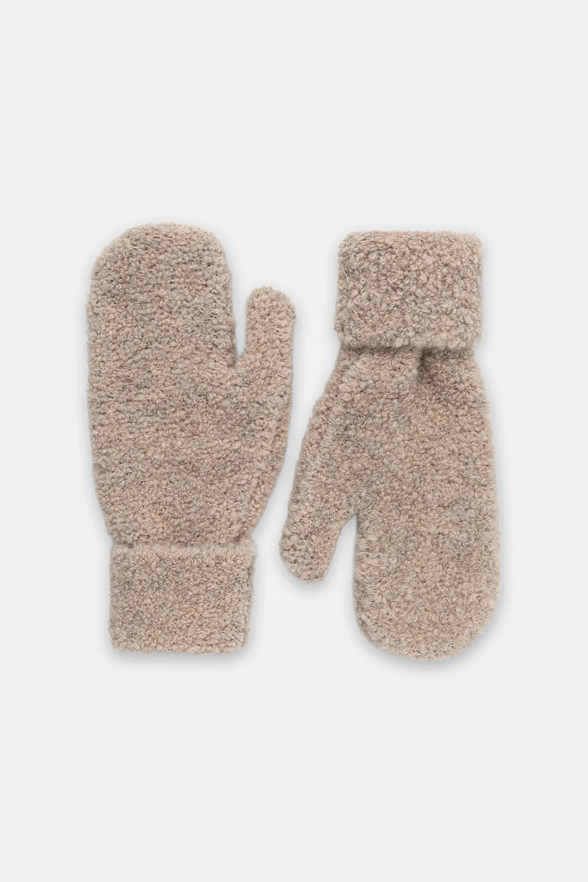Marc O'Polo mănuși cu lână culoarea bej, 510608704023