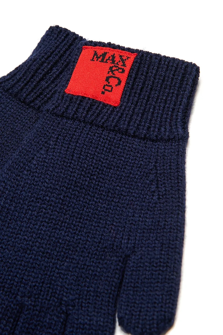 Детские перчатки с добавлением шерсти MAX&Co. MAXN2F GLOVE цвет синий MX0243 Детские перчатки с добавлением шерсти MAX&Co. MAXN2F GLOVE цвет синий MX0243
