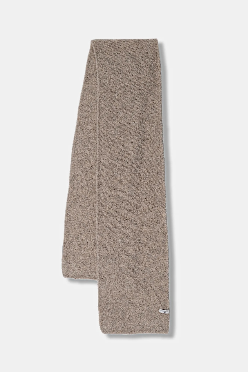 Marc O'Polo eșarfă cu lână culoarea bej, melanj, 510608702129