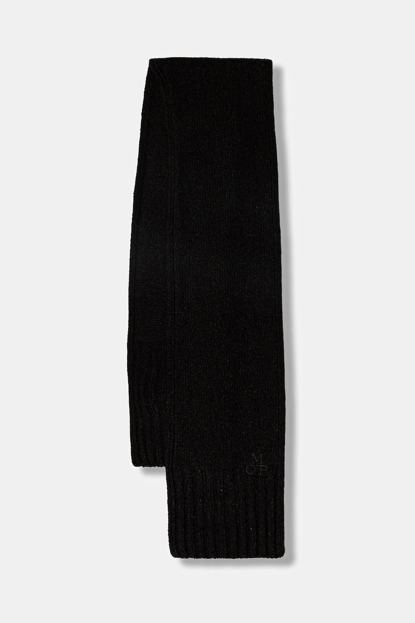 Marc O\'Polo eșarfă cu lână culoarea maro, melanj, 530510902026