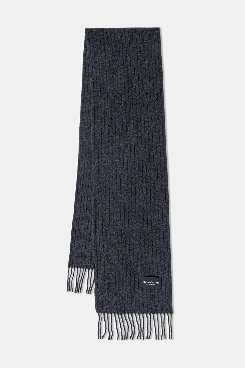 Marc O\'Polo esarfa de lână culoarea gri, melanj, 530805102048