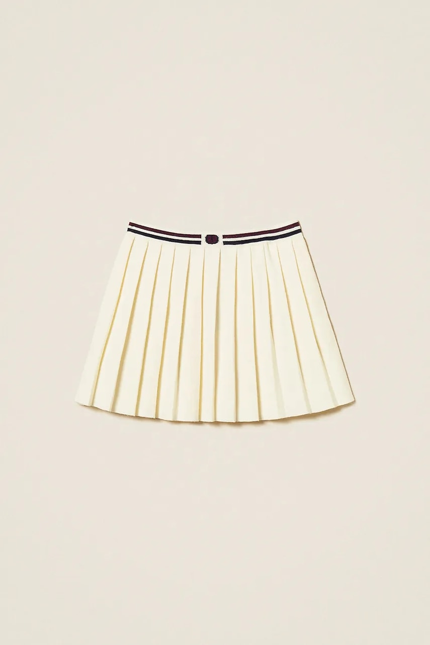 Levně Dětská sukně Twinset béžová barva, mini, áčková, 252GJ3034