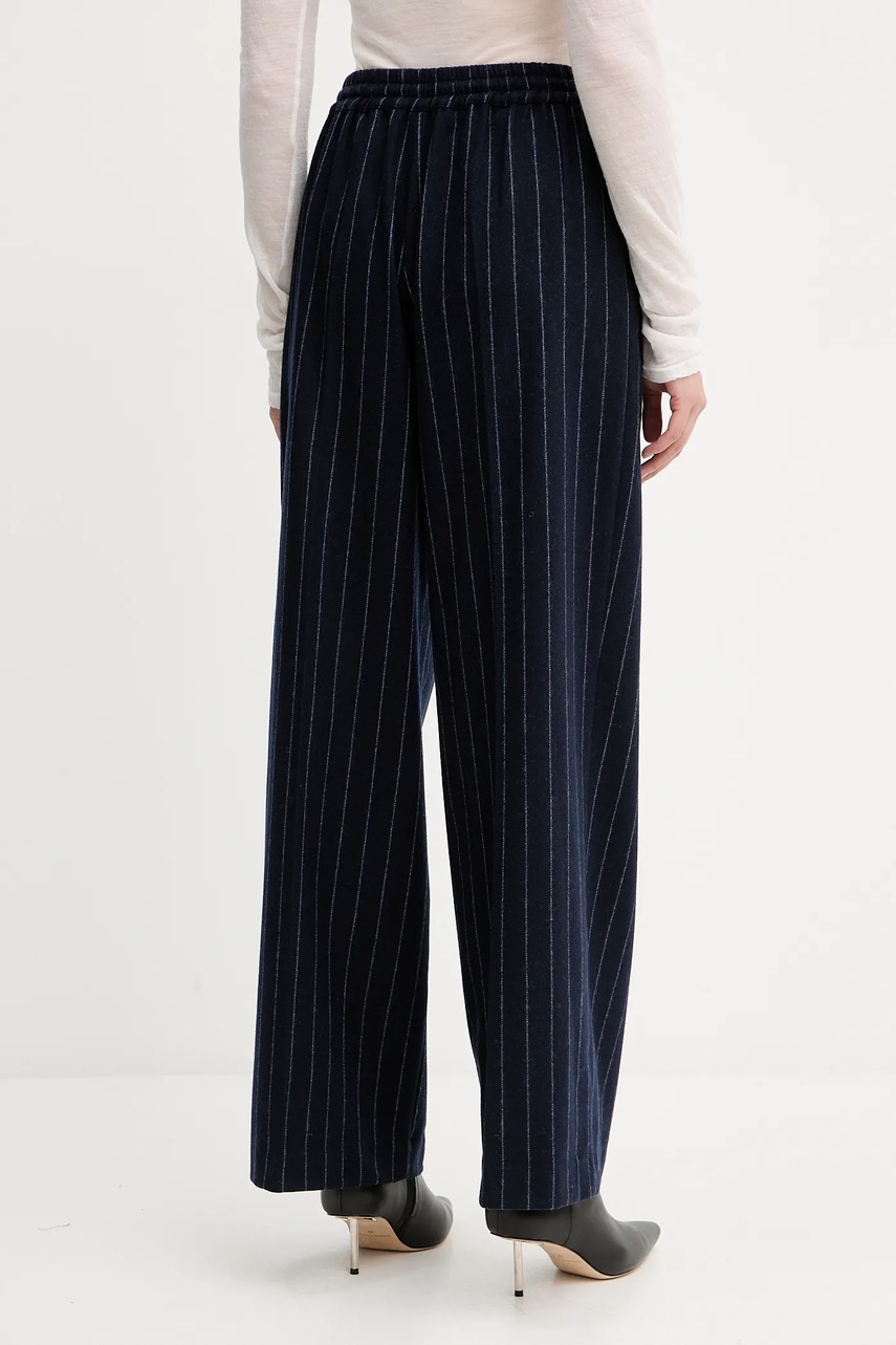 Παντελόνι Liviana Conti χρώμα: ναυτικό μπλε, F5WL32 φωτογραφία