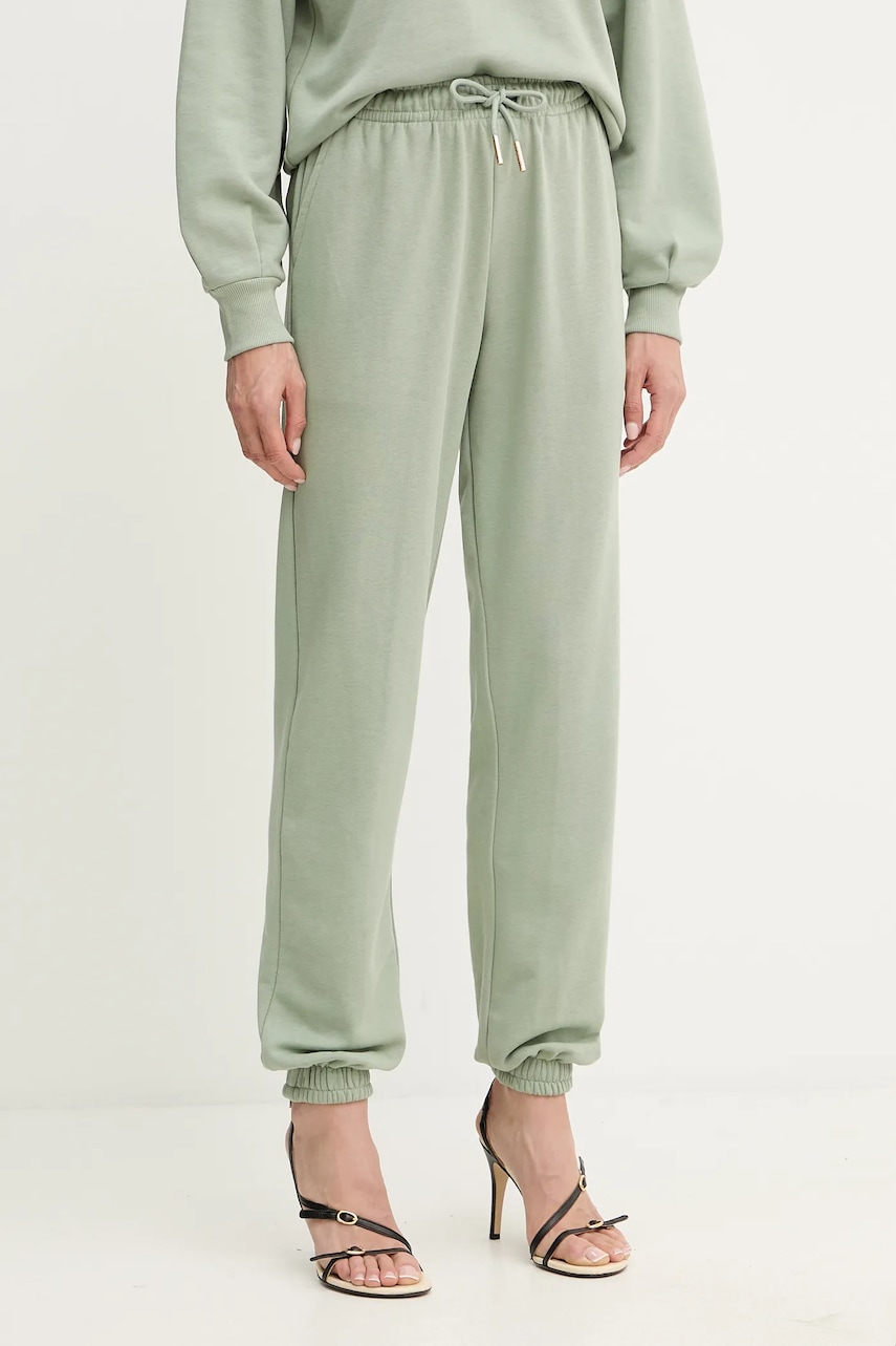 Silvian Heach pantaloni de trening BENKAID culoarea verde, uni, GPA25116PA