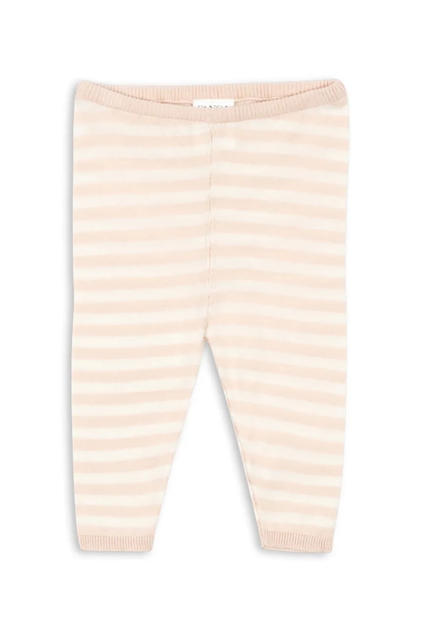 Levně Dětské bavlněné kalhotky Fanga Fontana VENTI KNIT PANTS GOTS béžová barva, FA100014