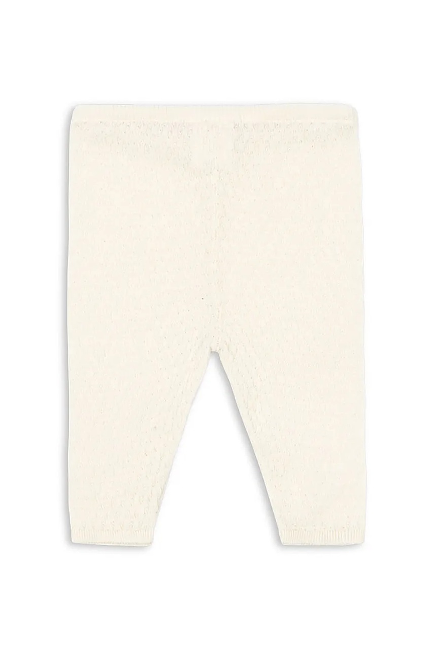 Хлопковые штаны для младенцев Fanga Fontana VENTI POINTELLE PANTS GOTS цвет бежевый однотонные FA100015