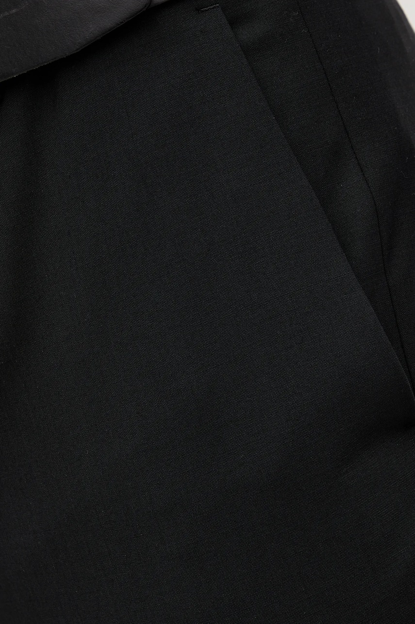 Παντελόνι με μαλλί Mos Mosh HUGH χρώμα: μαύρο, 508680 φωτογραφία