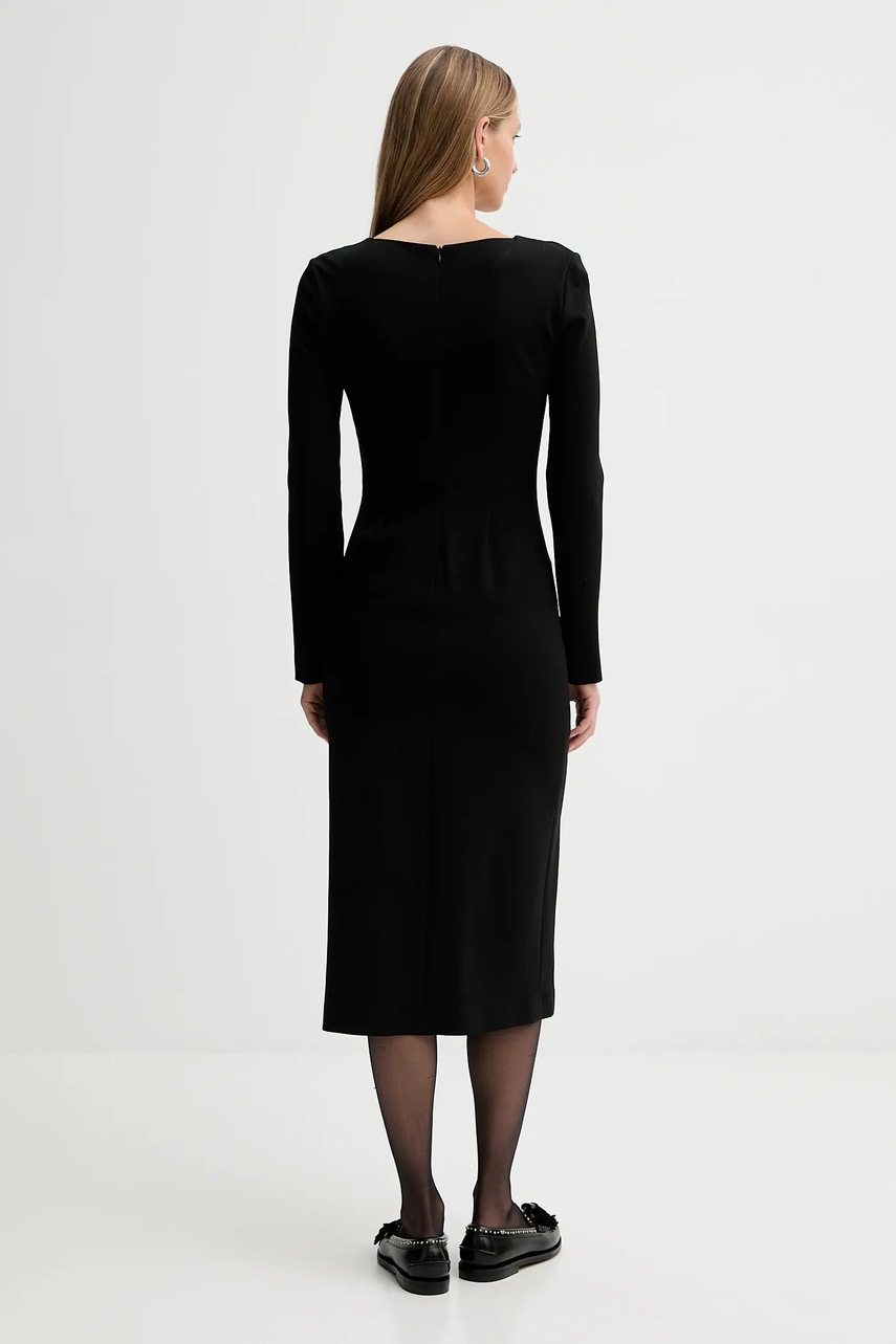 Сукня Liviana Conti колір чорний midi пряма L5WI36
