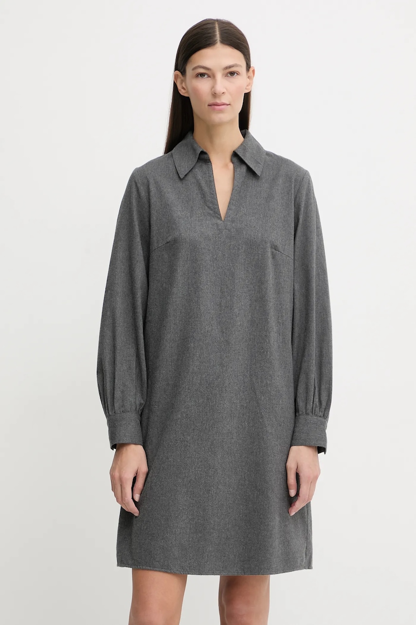 Marc O'Polo rochie din bumbac culoarea gri, mini, drept, 510089621497