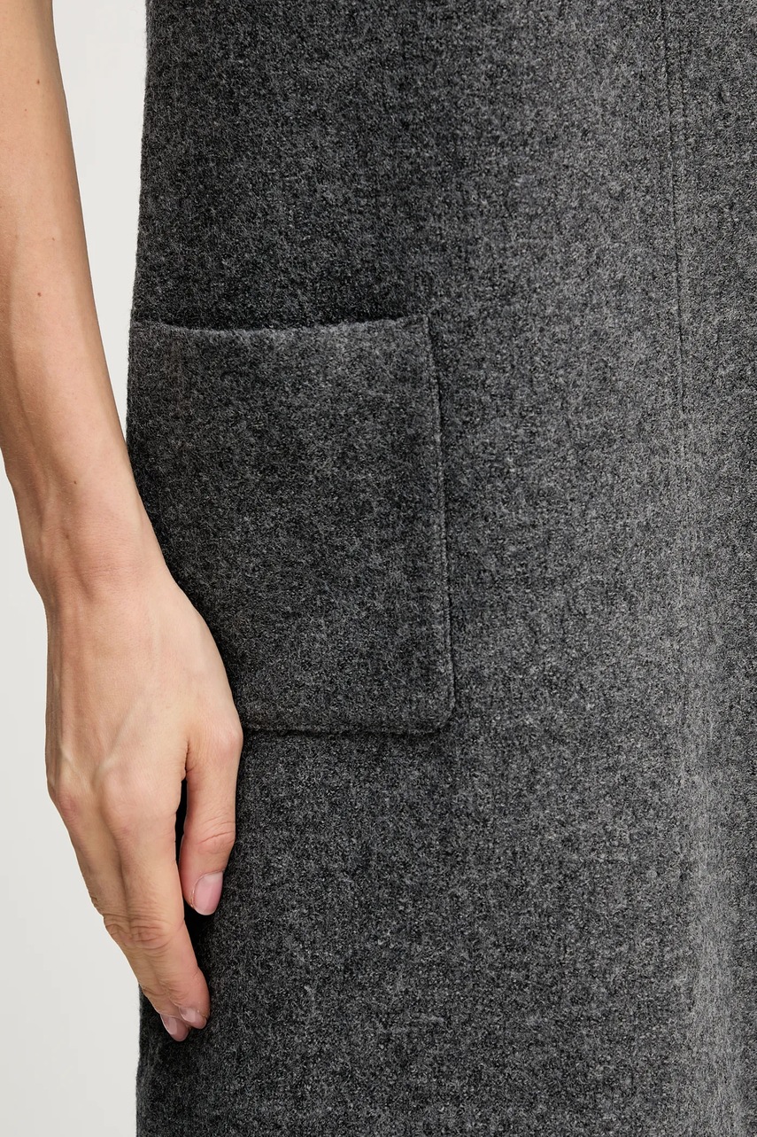 Сукня з додаванням вовни Marc O'Polo колір сірий mini пряма 510607721393