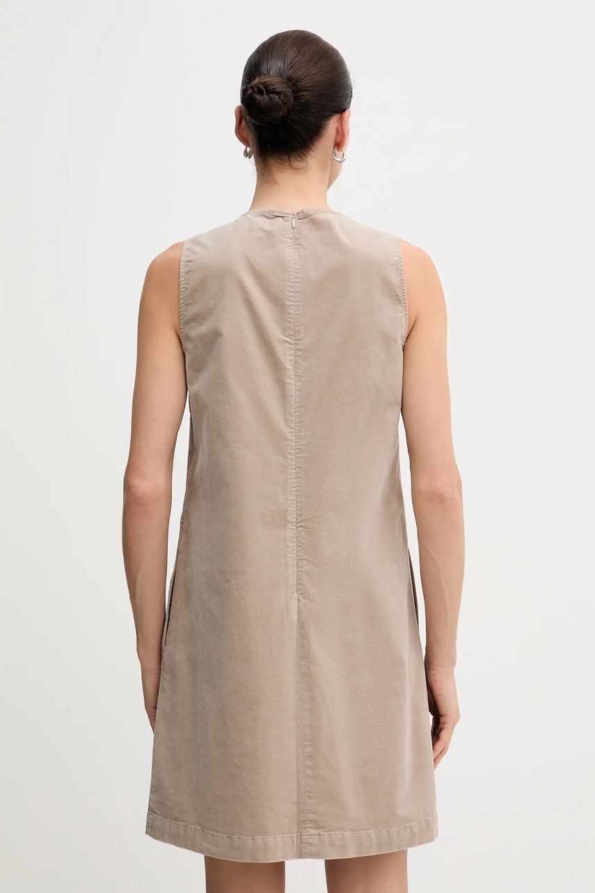 Велюрова сукня Marc O'Polo колір бежевий mini розкльошена 511096821331