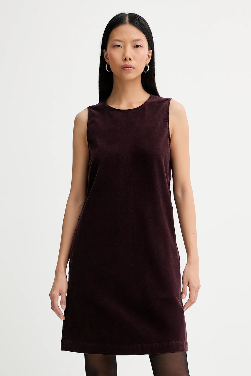 Marc O'Polo rochie de catifea culoarea roșu, mini, evazați, 511096821331