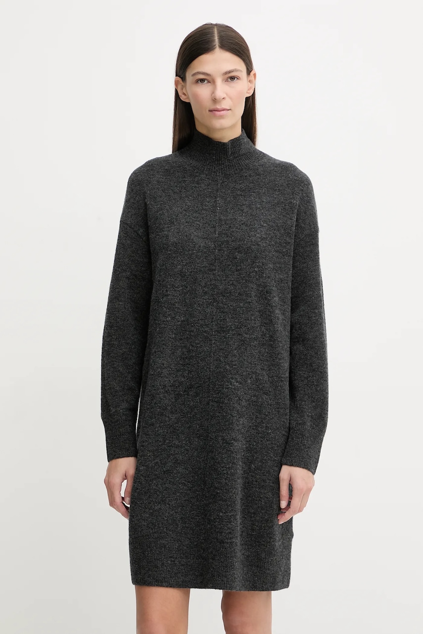 Marc O'Polo rochie cu lână culoarea gri, mini, oversize, 5000007471