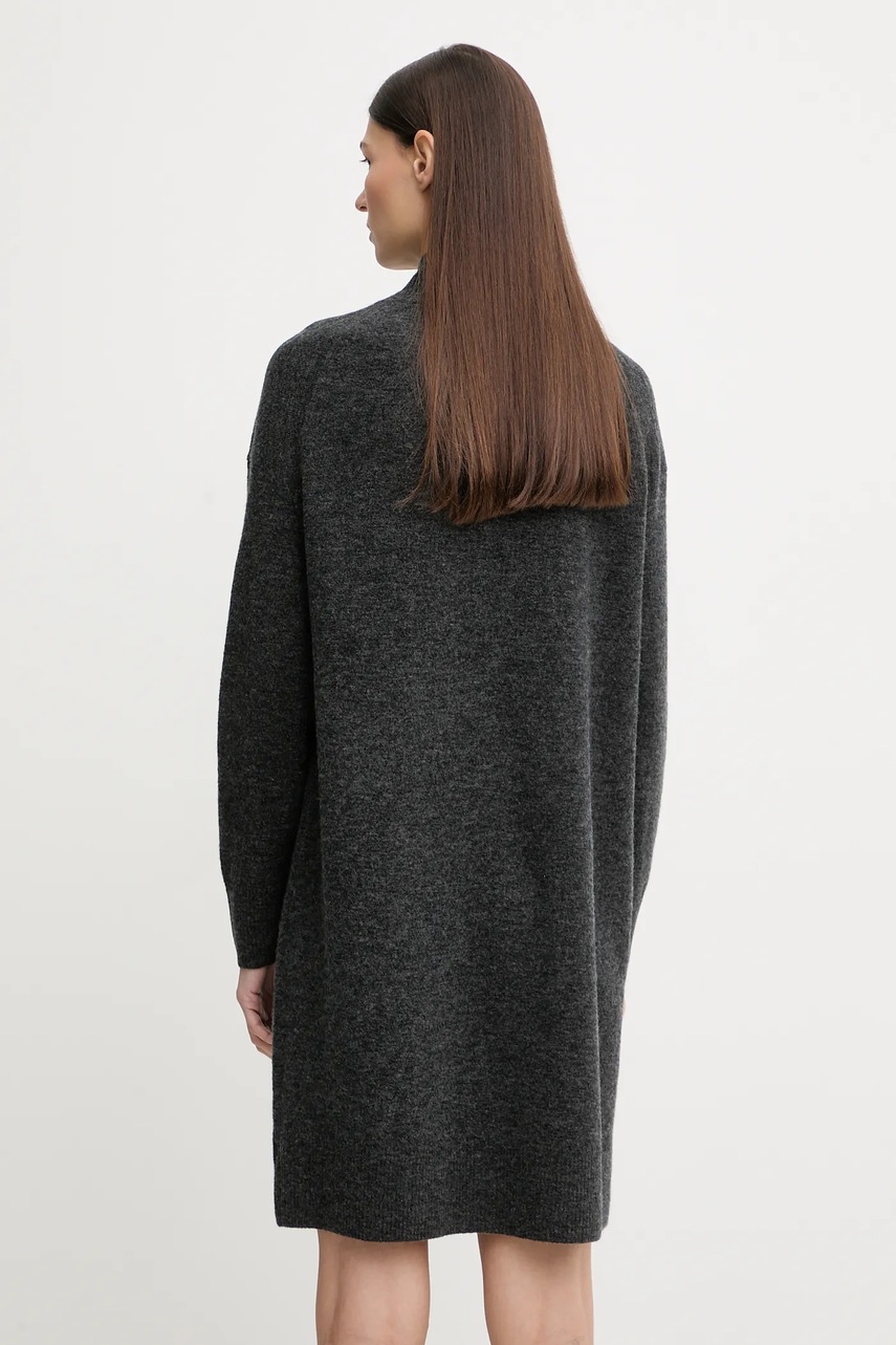 Сукня з додаванням вовни Marc O'Polo колір сірий mini oversize 5000007471