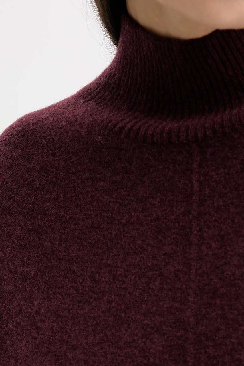 Сукня з додаванням вовни Marc O'Polo колір бордовий mini oversize 5000007471