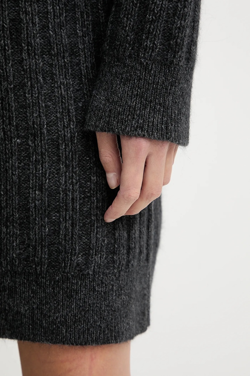 Сукня з додаванням вовни Marc O'Polo колір сірий mini пряма 5000007477