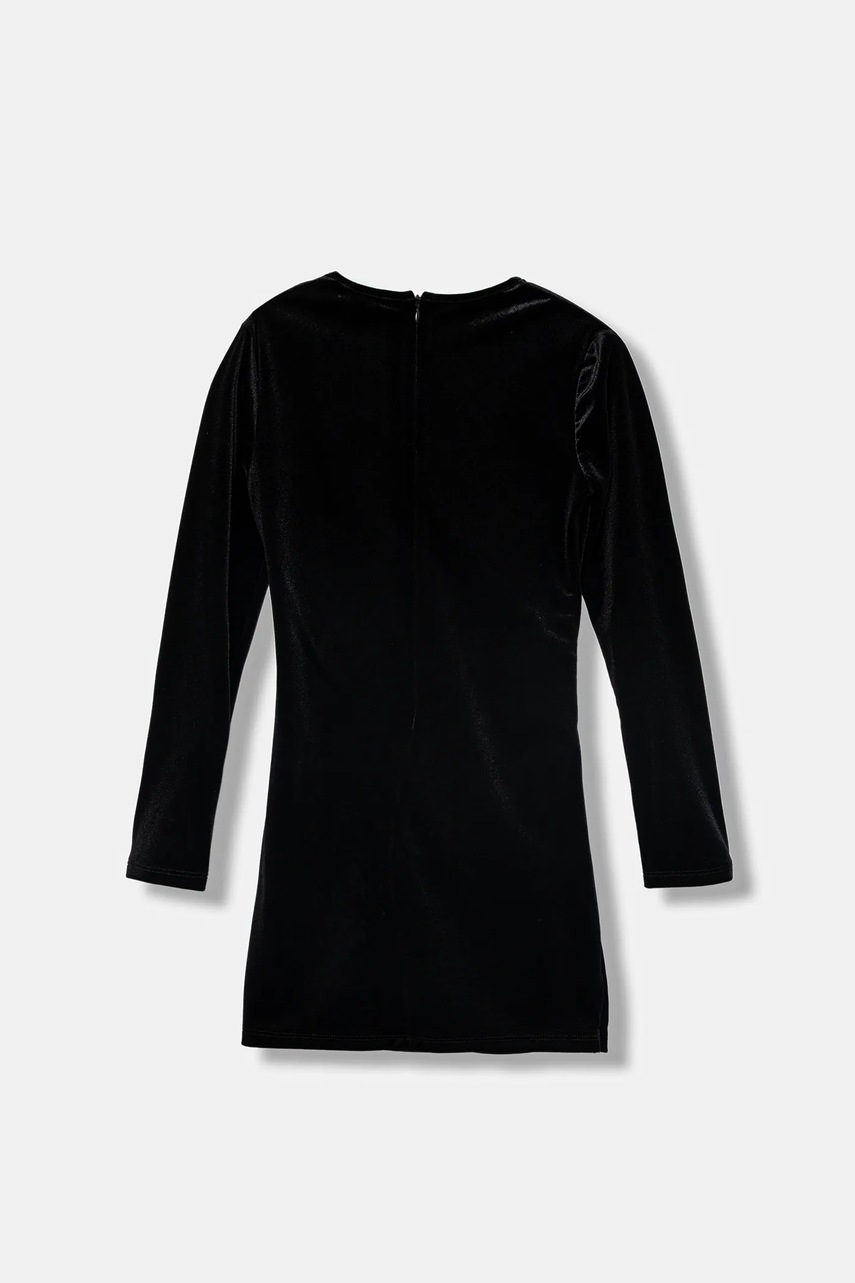 Детское бархатное платье Twinset цвет чёрный mini облегающее 252GJ2035 в Сумах Детское бархатное платье Twinset цвет чёрный mini облегающее 252GJ2035 в Сумах