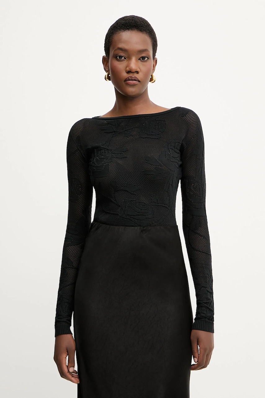 Liviana Conti pulover culoarea negru, light, F5WG26