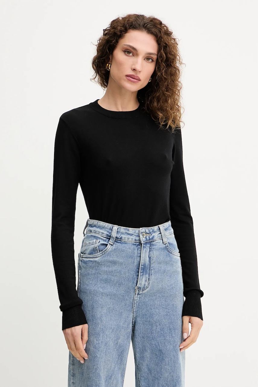 Silvian Heach pulover LETALO culoarea negru, light, GPA25038MA