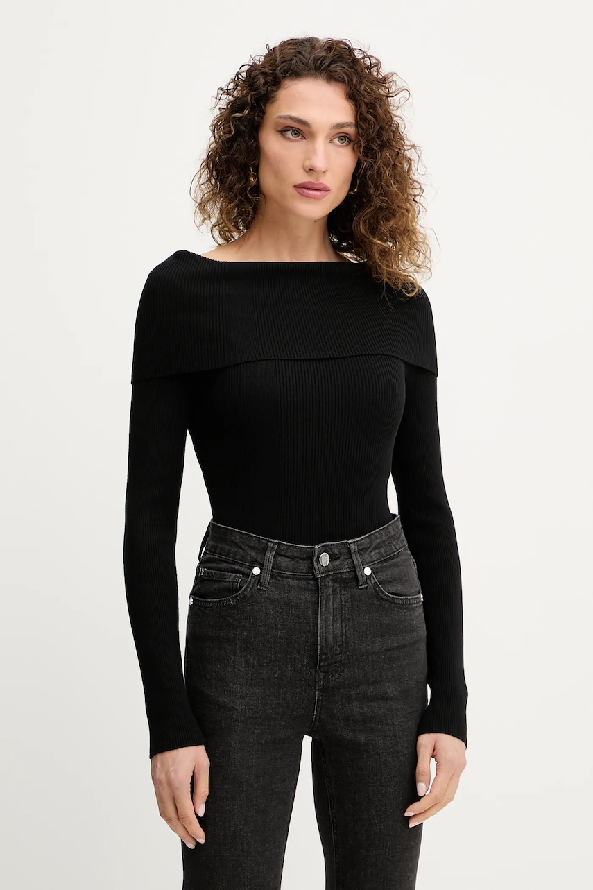 Silvian Heach pulover FRIDRIK culoarea negru, light, GPA25249MA
