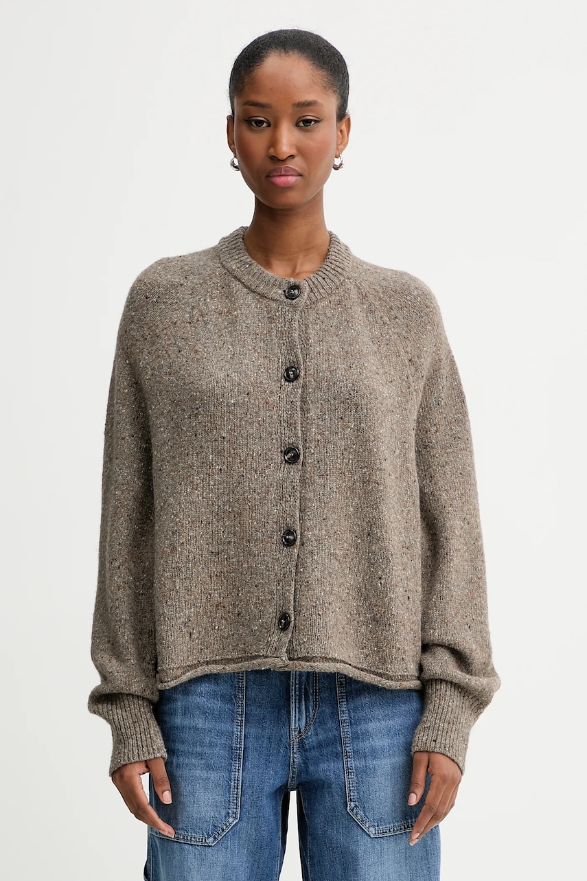Marc O'Polo cardigan din amestec de lână culoarea bej, light, 510608461121