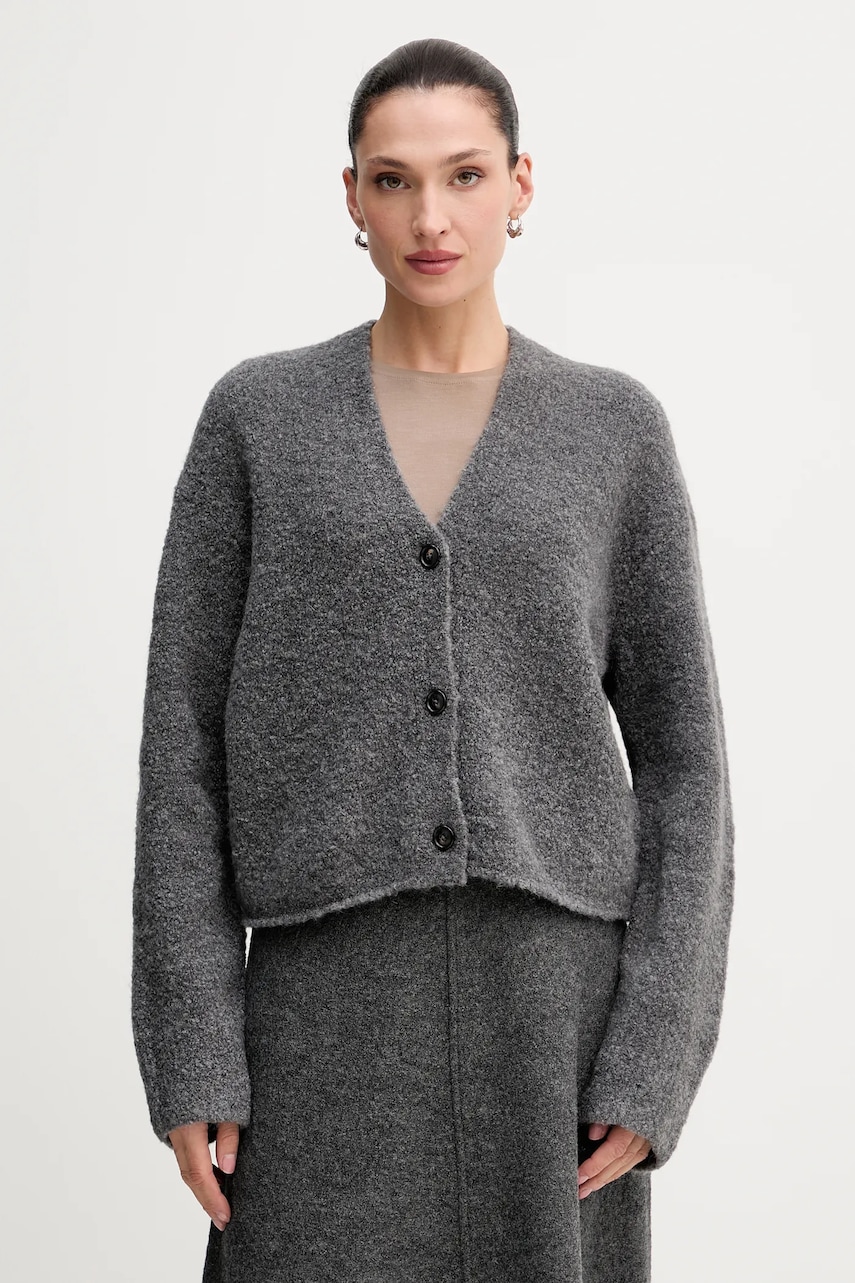 Marc O'Polo cardigan din amestec de lână culoarea gri, 510610961157