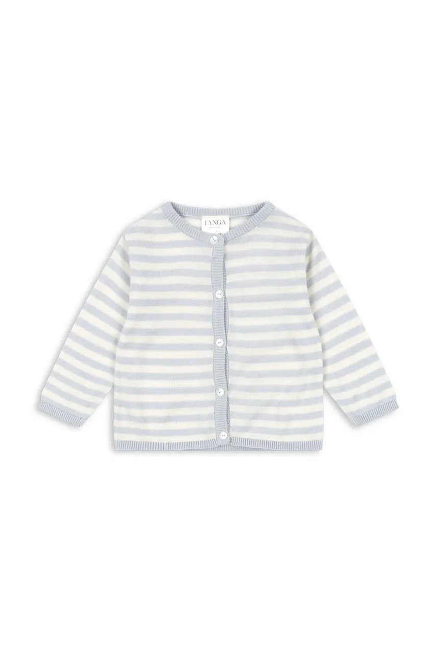 Levně Kojenecký kardigan Fanga Fontana VENTI KNIT CARDIGAN GOTS modrá barva, FA100058
