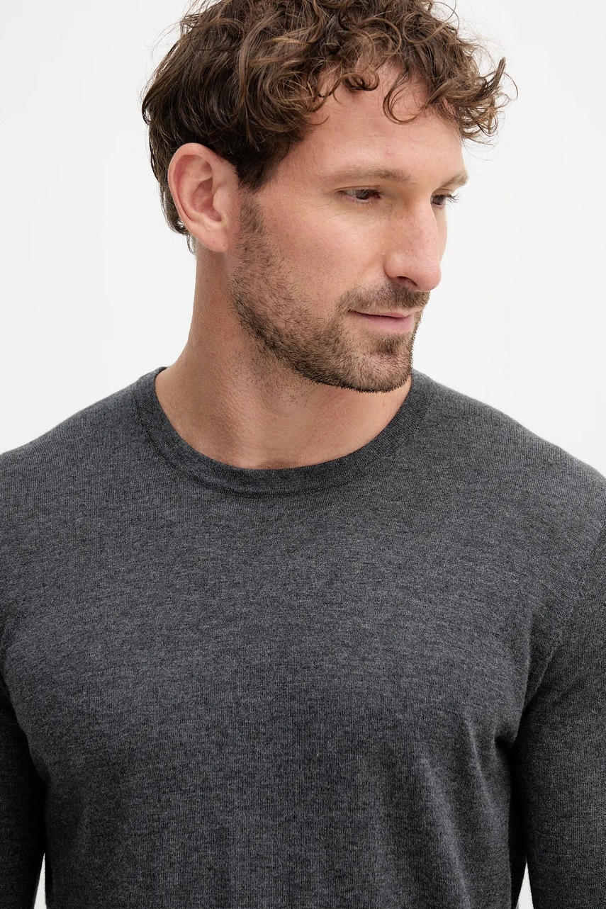 Μάλλινη μπλουζα Mos Mosh ADAM χρώμα: μαύρο, 503341 φωτογραφία