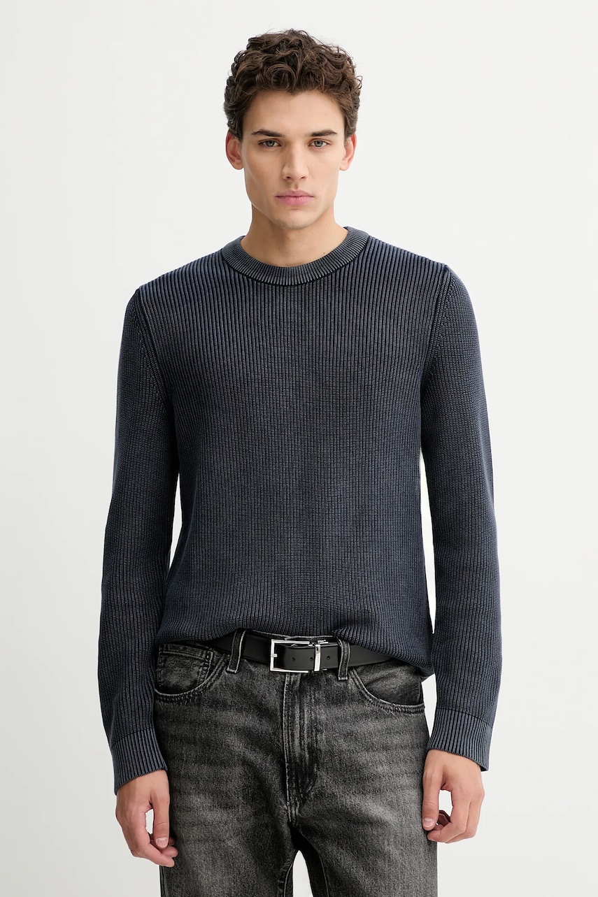 Marc O'Polo pulover de bumbac culoarea bleumarin, 5000007901