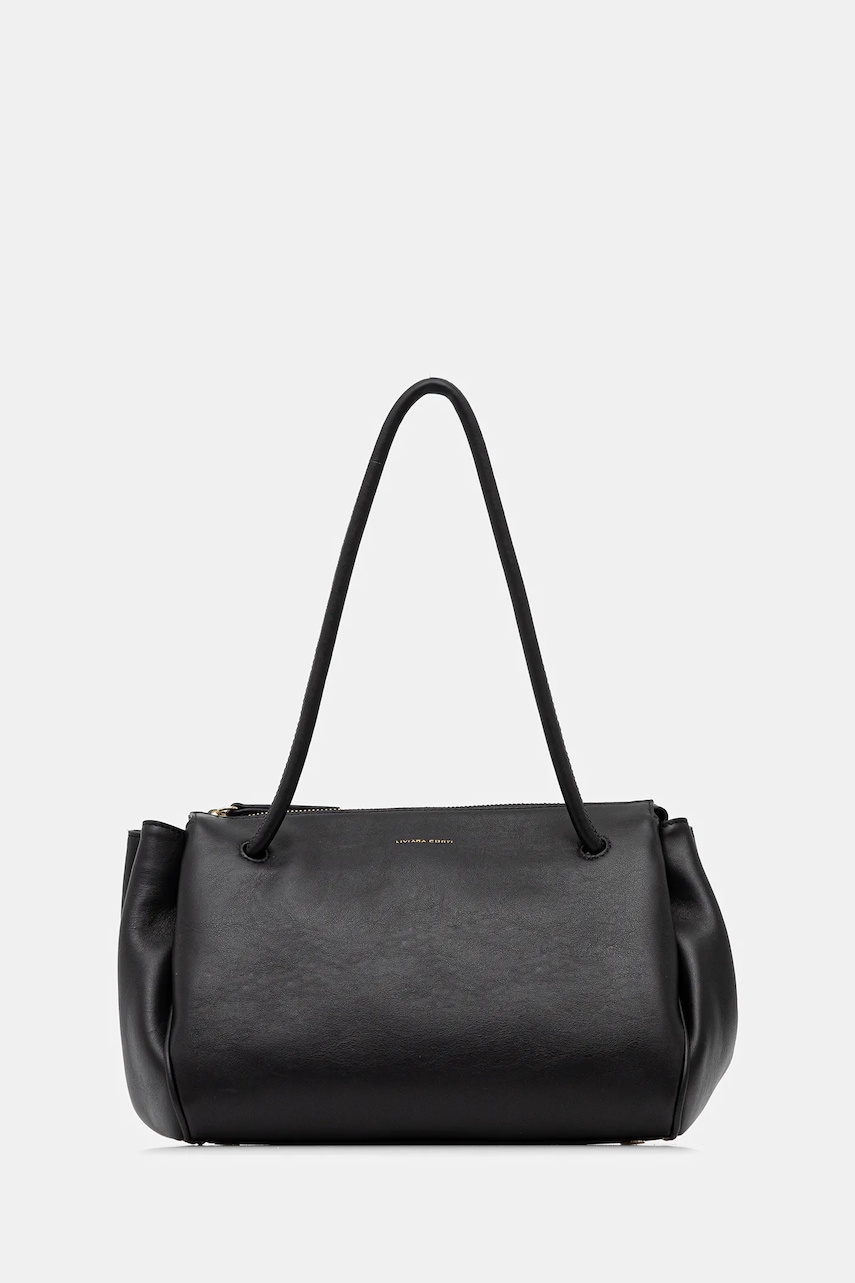 Liviana Conti poșetă de piele culoarea negru, A5WA03
